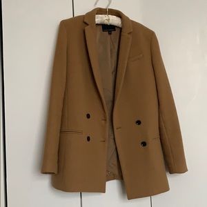 Banana Republic double breasted wool camel blazer